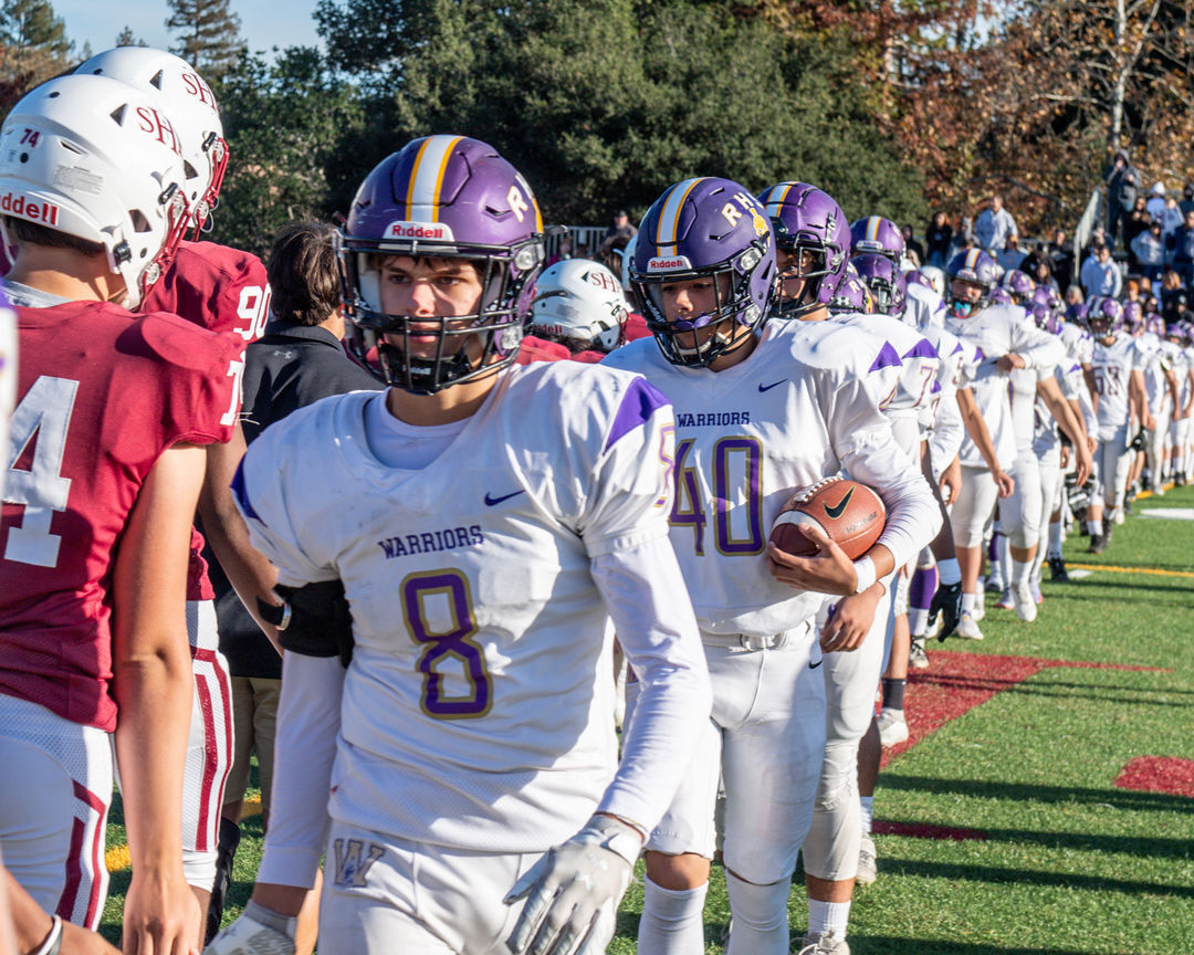 Warriors at the end of the CIF 5-A State Championship Game